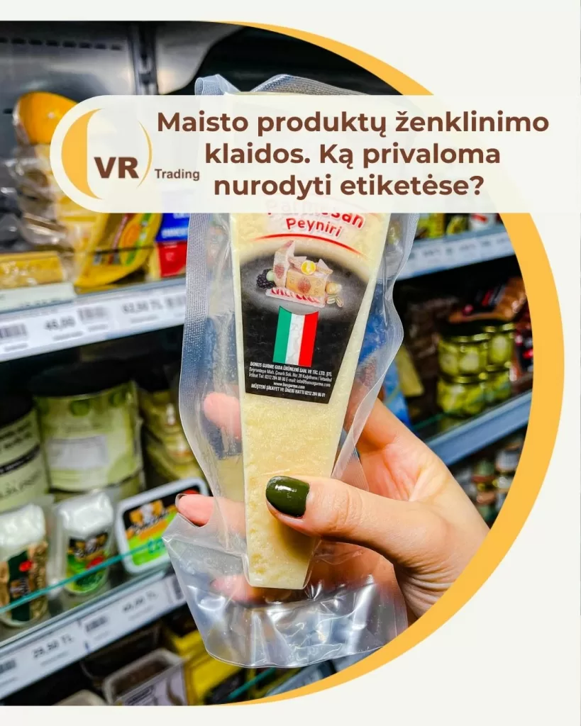 Maisto produktų ženklinimo klaidos. Ką privaloma nurodyti etiketėse?