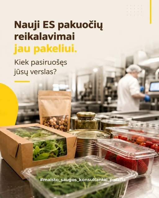 nauji pakuočių reikalavimai