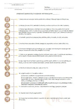 Asmeninė darbuotojo higienos instrukcija