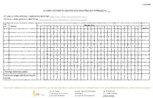 Patalpų valymo, plovimo ir dezinfekcijos registracijos žurnalo forma